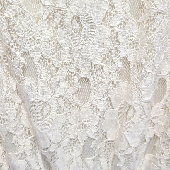 Alythea‎ A-line Upper Lace Blue/Ivory Dress Size Medium - Picture 8 of 10